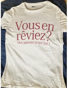 Lot de T-shirts à message 10-12-14 ans